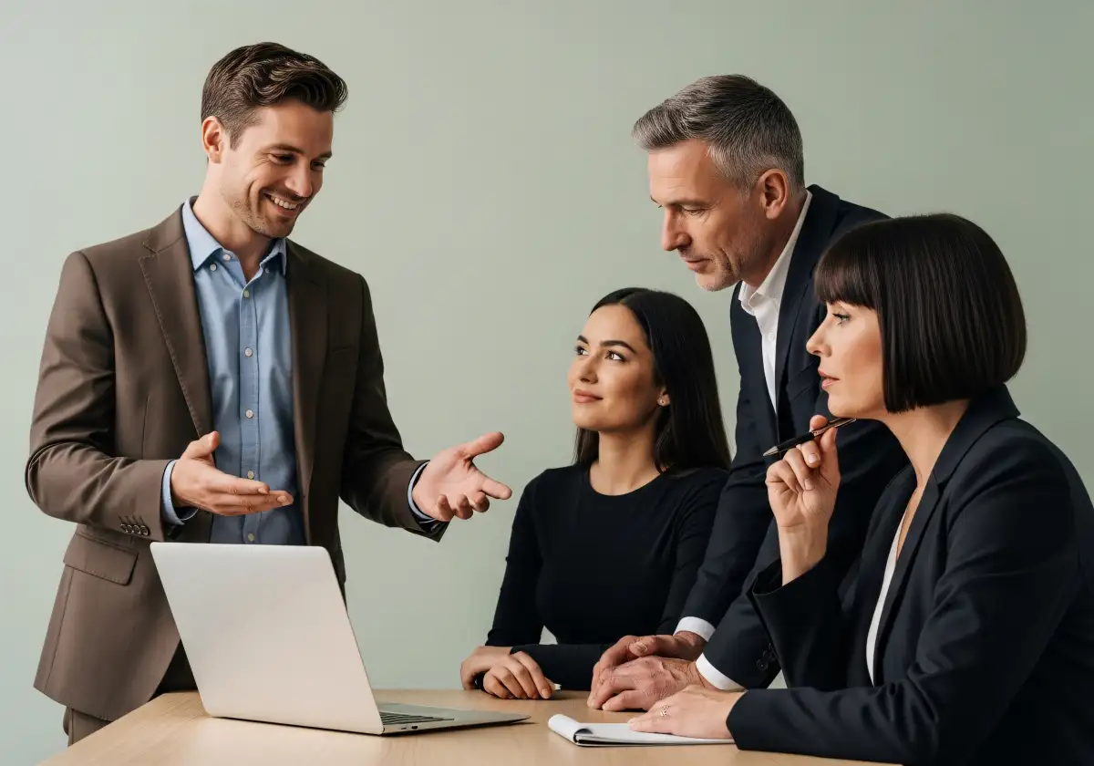 Finanzteam prüft Kostenstruktur in Produktionsumgebung